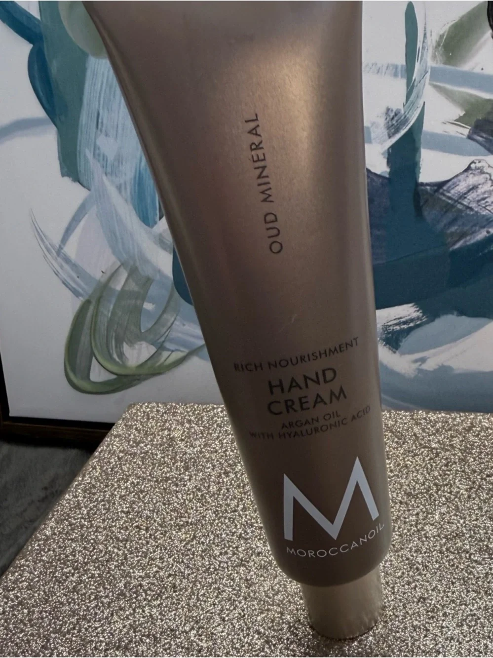 *NEW 3.4 oz* Moroccanoil Hand Cream in Taupe and Cream Accents